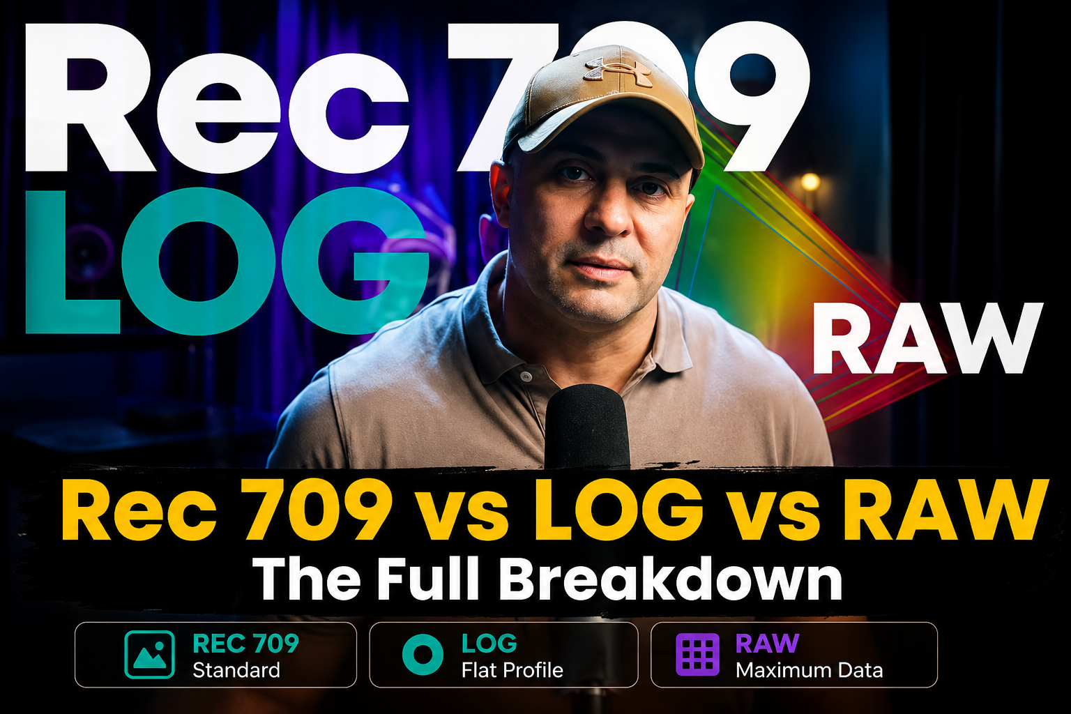 REC 709 vs LOG vs RAW comparison and full breakdown