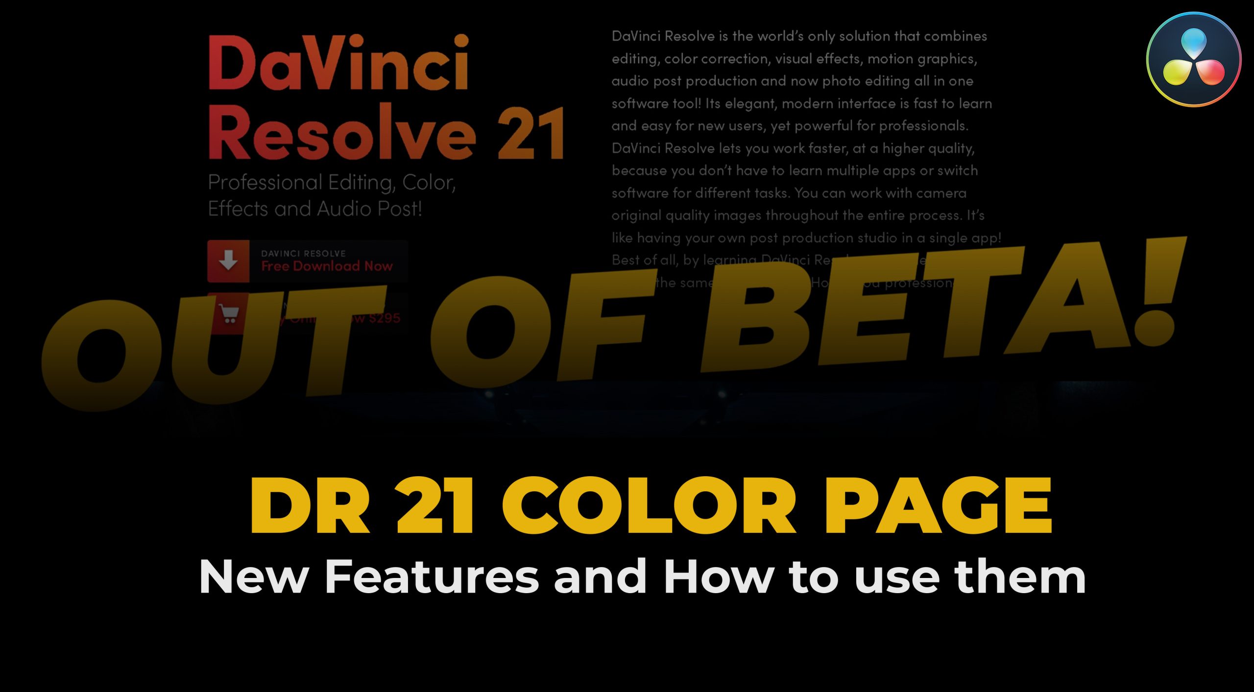 DaVinci Resolve 21 is out of beta